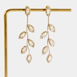 Altar'd State Gold Leaf Dangle Earrings